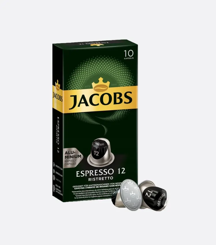 کپسول قهوه JACOBS شماره 12 (پک 10 تایی)