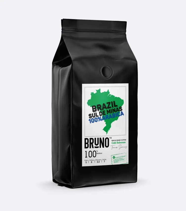 دان قهوه BRUNO مدل Brazil Sul De Minas (1 کیلوگرم)