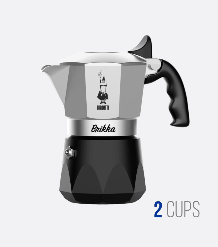 موکاپات بیالتی مدل بریکا BRIKKA ظرفیت 2 کاپ