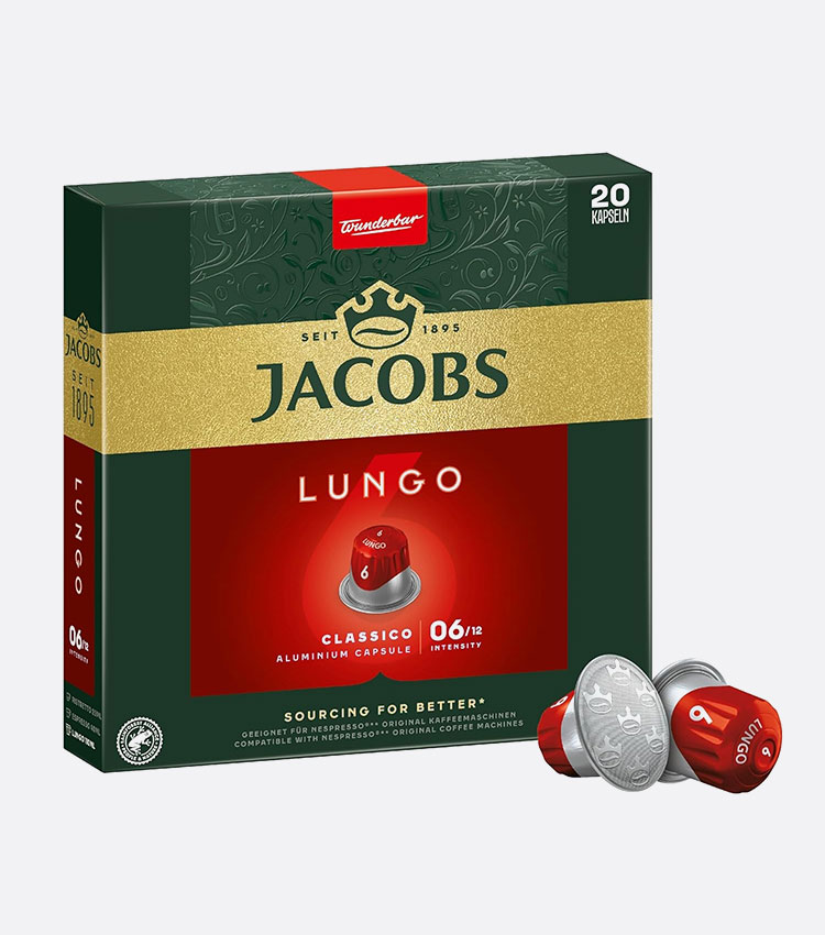کپسول نسپرسو جاکوبز مدل لانگو شماره 6 (Lungo Classico)