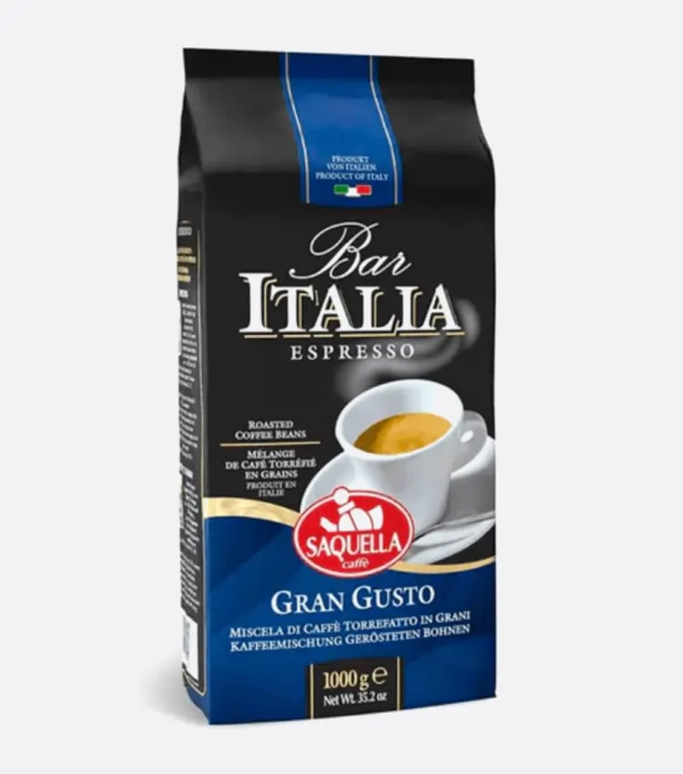دان قهوه ساکوئلا مدل Saquella Bar Italia Gran Gusto (1 کیلوگرم)